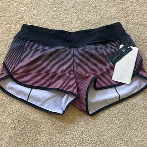 NWT Lululemon Speed Short H2O - New, Size 6